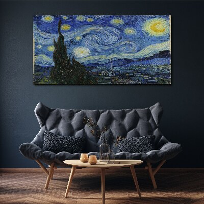 Starry Night Over the Rhone Canvas Wall art