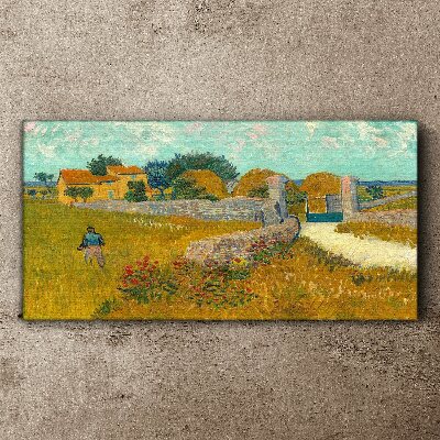 Countryside landscapes in the sun Canvas Wall art