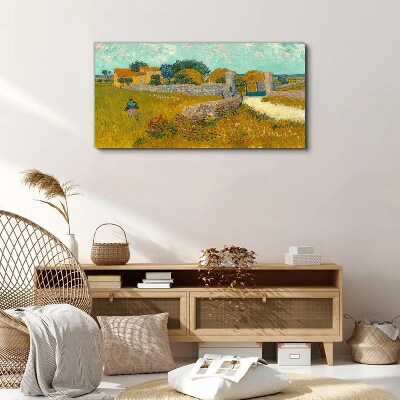 Countryside landscapes in the sun Canvas Wall art