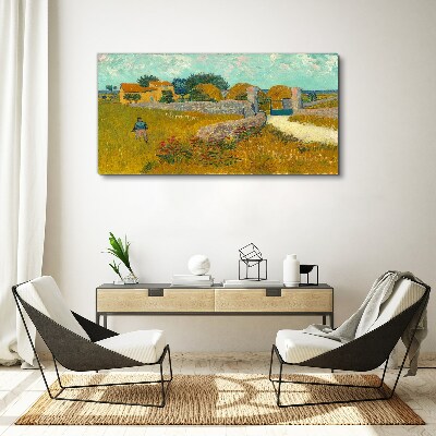 Countryside landscapes in the sun Canvas Wall art