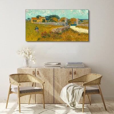 Countryside landscapes in the sun Canvas Wall art