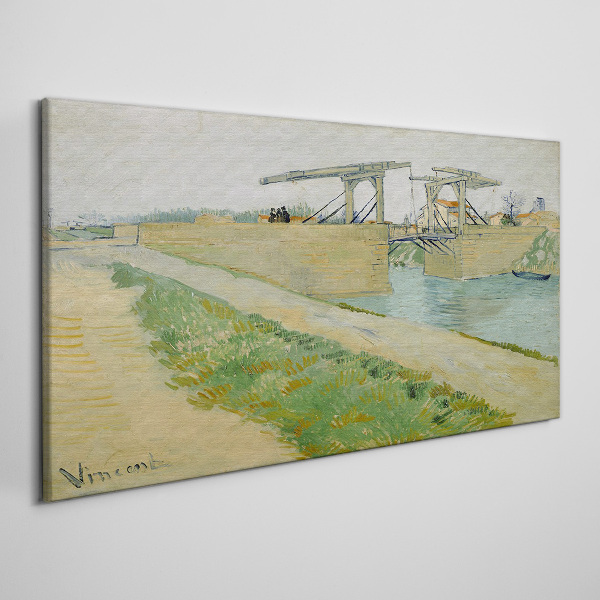 Bridges over water Canvas Wall art