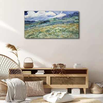 Van gogh landscape mountains Canvas Wall art