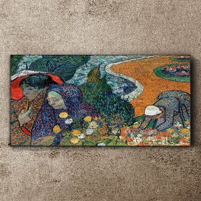 Women in the garden Canvas Wall art