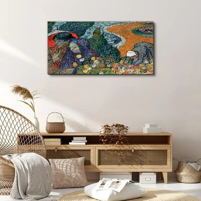 Women in the garden Canvas Wall art