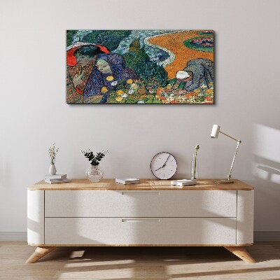 Women in the garden Canvas Wall art