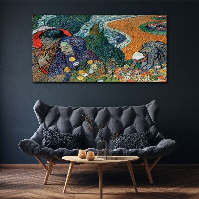 Women in the garden Canvas Wall art