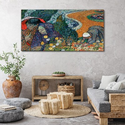Women in the garden Canvas Wall art
