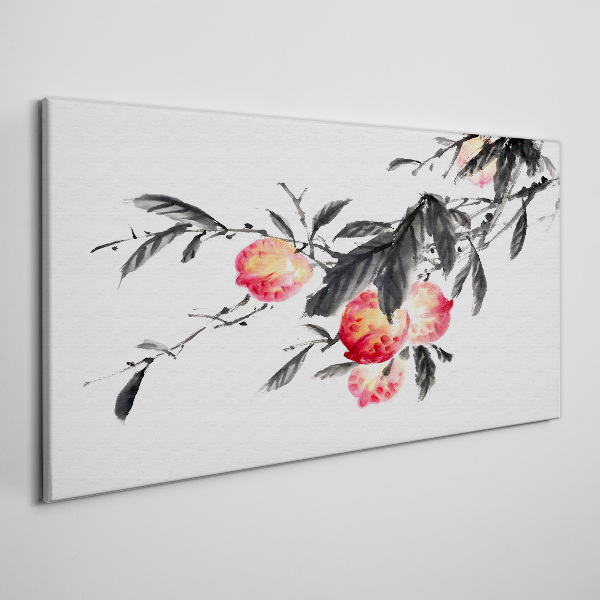Floral accents in a delicate style Canvas print