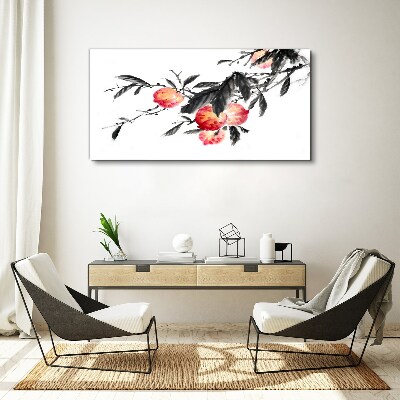 Floral accents in a delicate style Canvas print