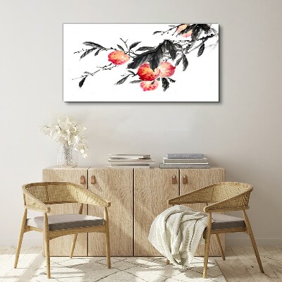 Floral accents in a delicate style Canvas print