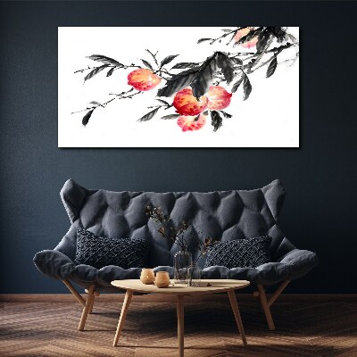 Floral accents in a delicate style Canvas print