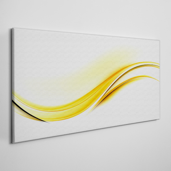 Waves of Yellow Light Canvas print