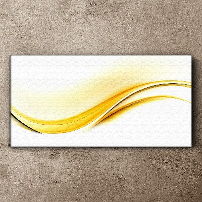 Waves of Yellow Light Canvas print