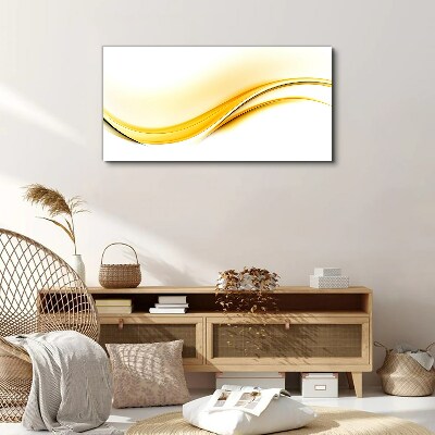 Waves of Yellow Light Canvas print
