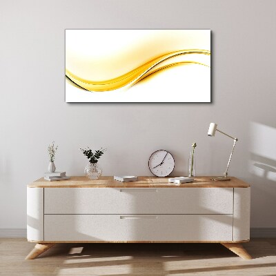 Waves of Yellow Light Canvas print