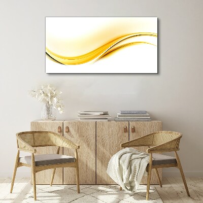 Waves of Yellow Light Canvas print