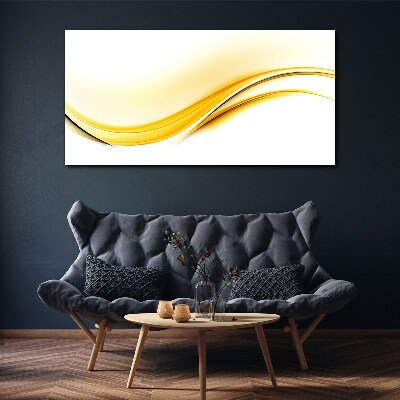 Waves of Yellow Light Canvas print