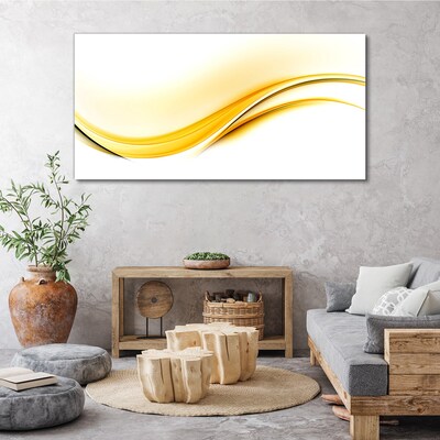 Waves of Yellow Light Canvas print