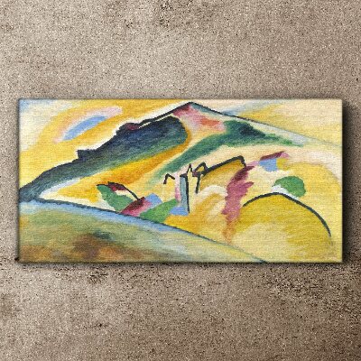 The colors of the mountain landscape Canvas Wall art