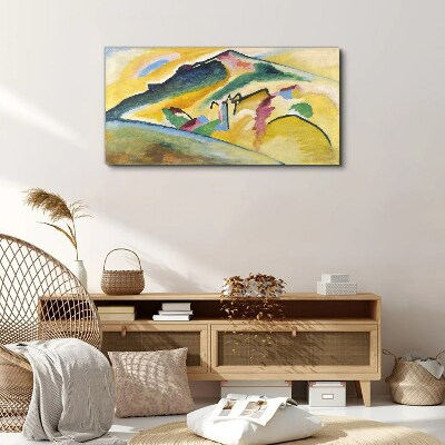 The colors of the mountain landscape Canvas Wall art