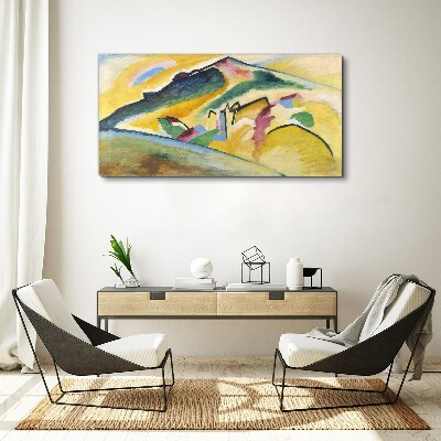 The colors of the mountain landscape Canvas Wall art