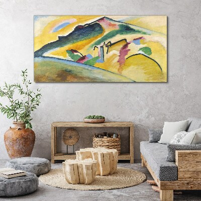 The colors of the mountain landscape Canvas Wall art