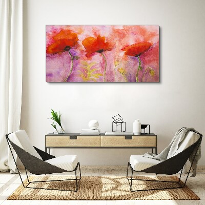 A floral dream in shades of pink Canvas print