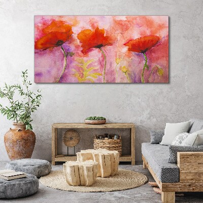 A floral dream in shades of pink Canvas print