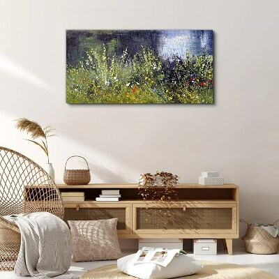 Flower meadow in the light Canvas print
