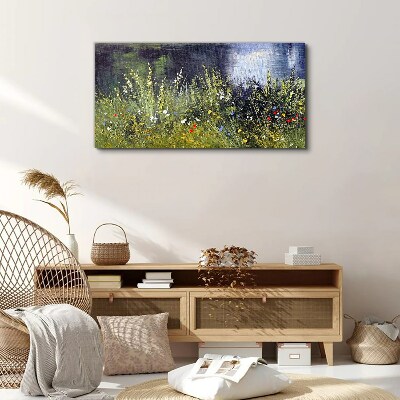 River grass flowers Canvas print