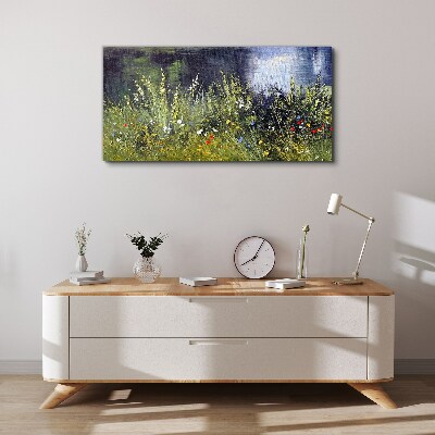 Flower meadow in the light Canvas print