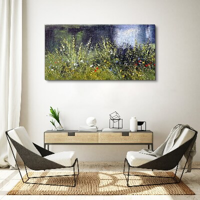 Flower meadow in the light Canvas print