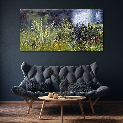 Flower meadow in the light Canvas print