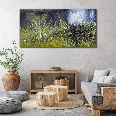 Flower meadow in the light Canvas print