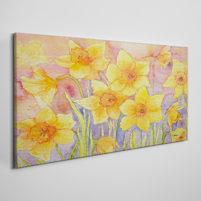 Figure yellow flowers Canvas print