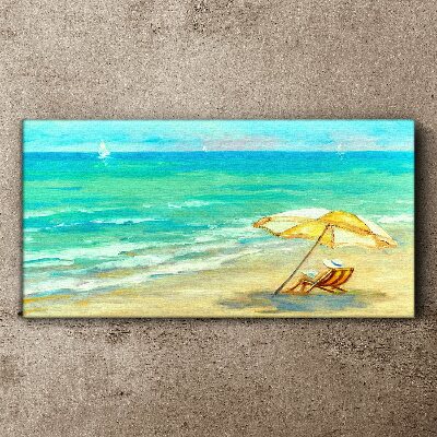 Summer holidays by the sea Canvas print