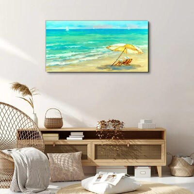 Summer holidays by the sea Canvas print