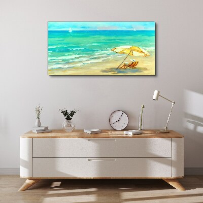 Summer holidays by the sea Canvas print