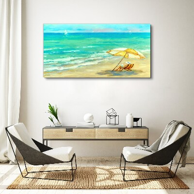 Summer holidays by the sea Canvas print