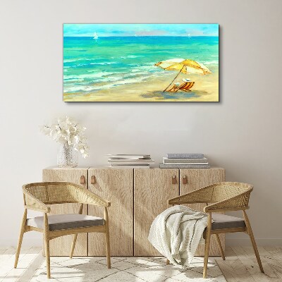 Summer holidays by the sea Canvas print