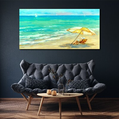 Summer holidays by the sea Canvas print