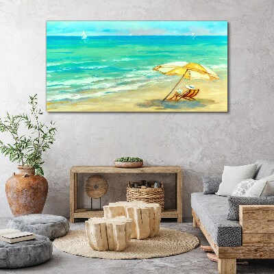 Summer holidays by the sea Canvas print