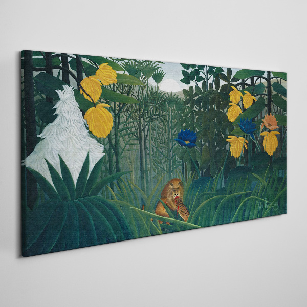Mysterious forest with wild nature Canvas print