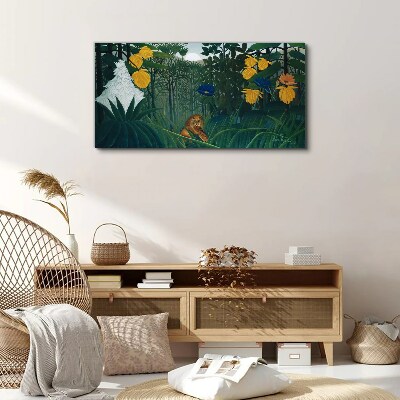 Mysterious forest with wild nature Canvas print