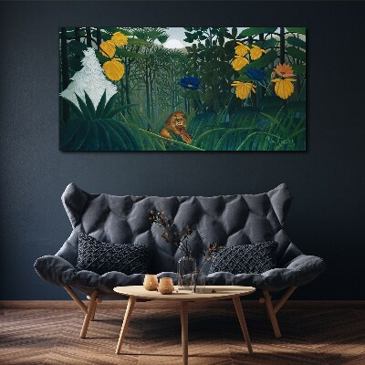 Mysterious forest with wild nature Canvas print
