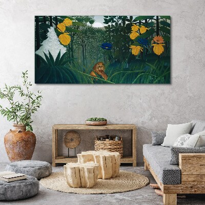 Mysterious forest with wild nature Canvas print