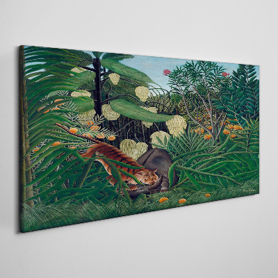 The mysterious world of the jungle Canvas print