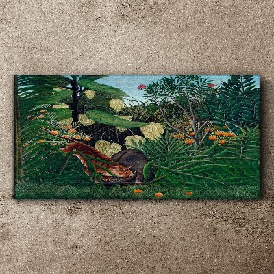 The mysterious world of the jungle Canvas print