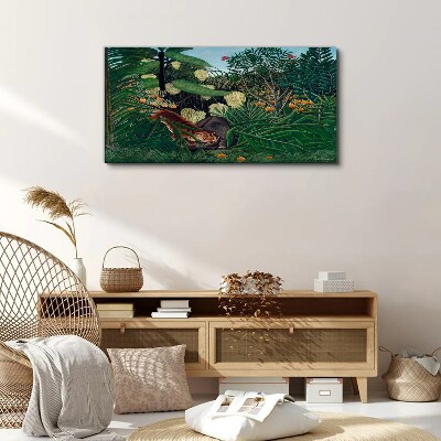 The mysterious world of the jungle Canvas print